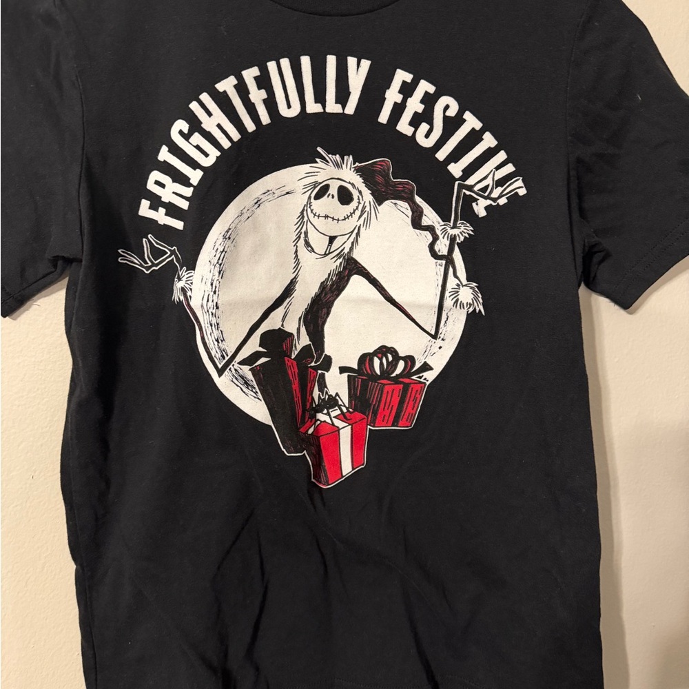 Disney Black 'Frightfully Festive' Men's Tee